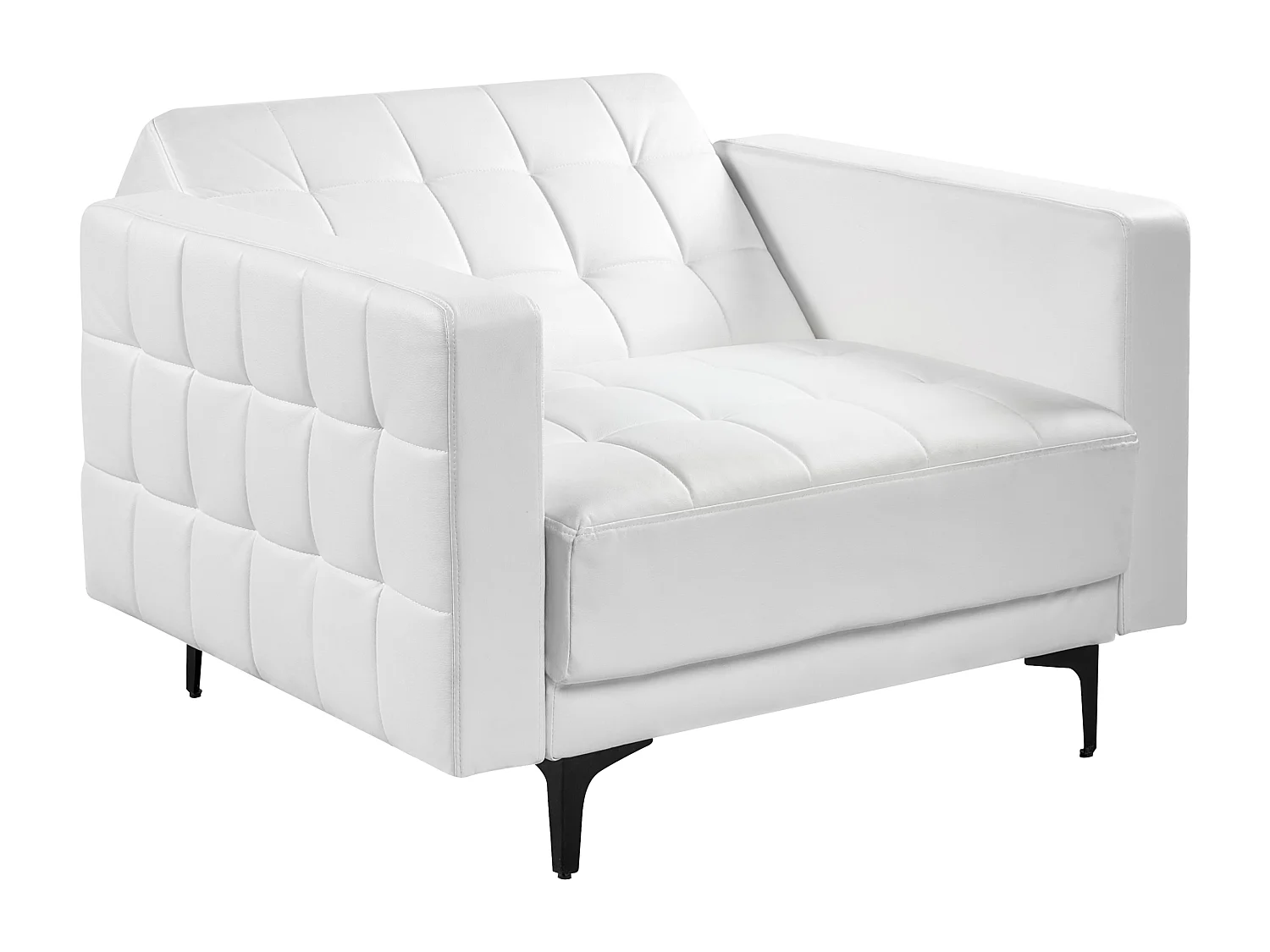 Fauteuil ABERDEEN Cuir PU Blanc