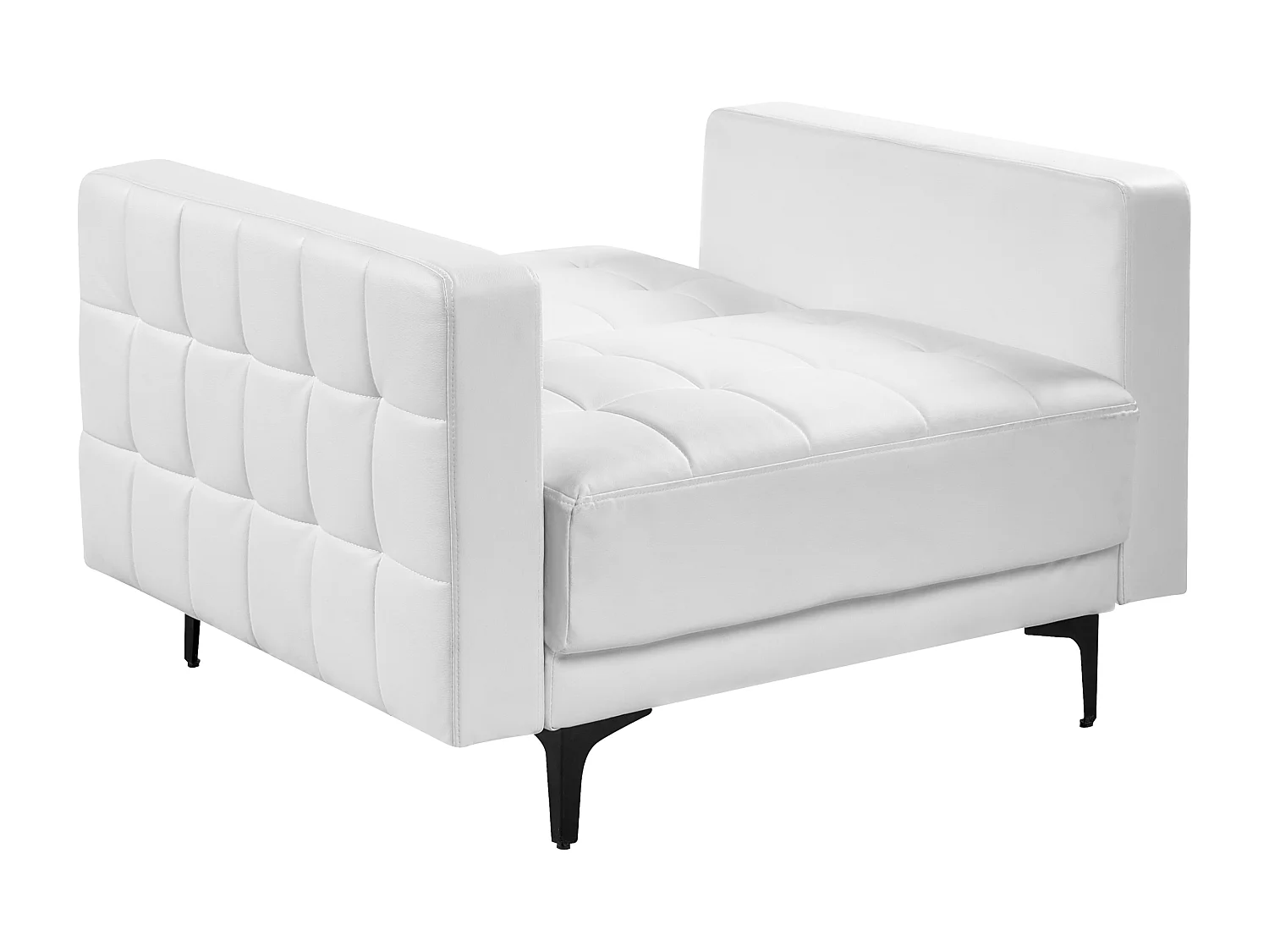 Fauteuil ABERDEEN Cuir PU Blanc