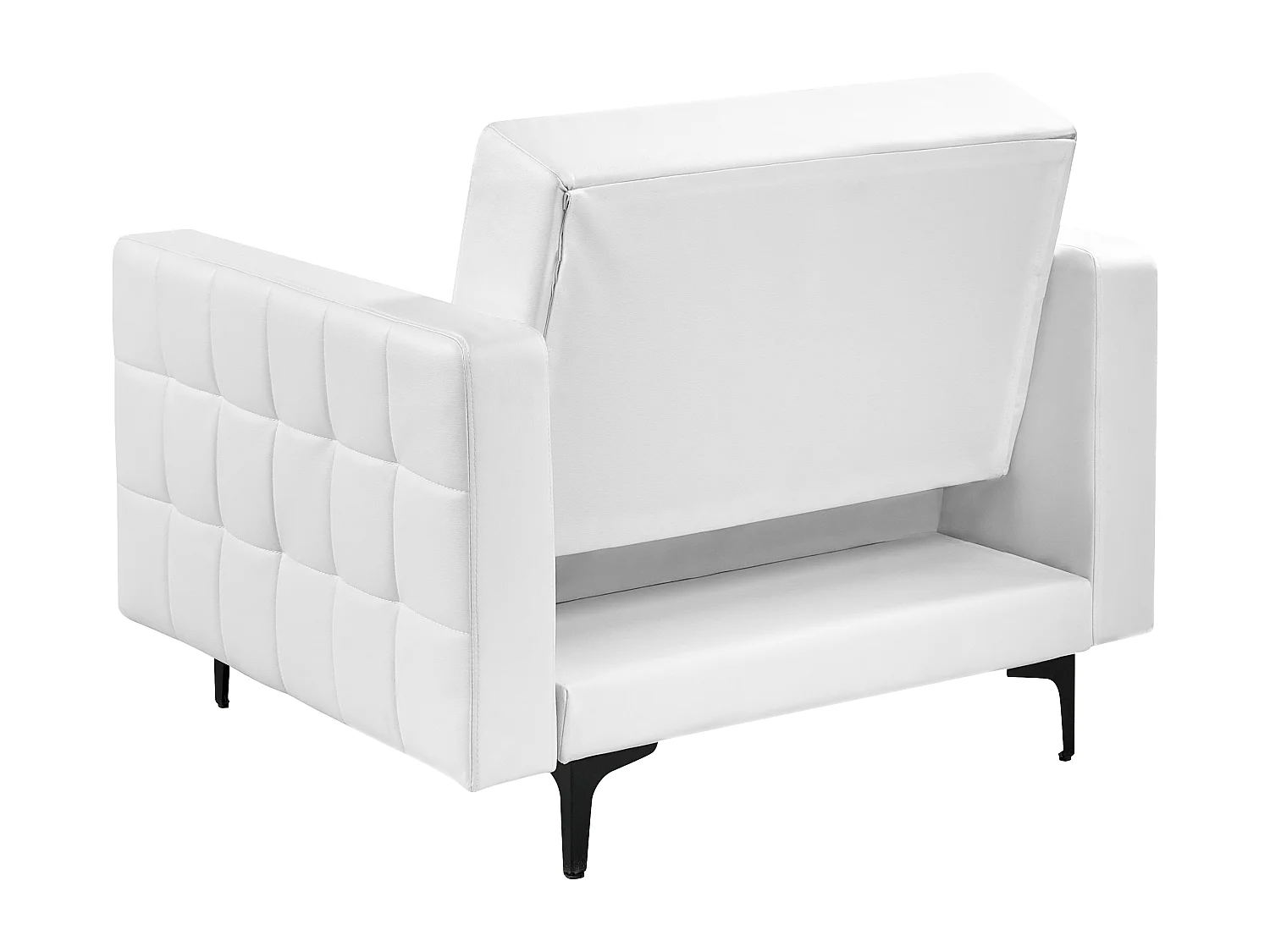 Fauteuil ABERDEEN Cuir PU Blanc