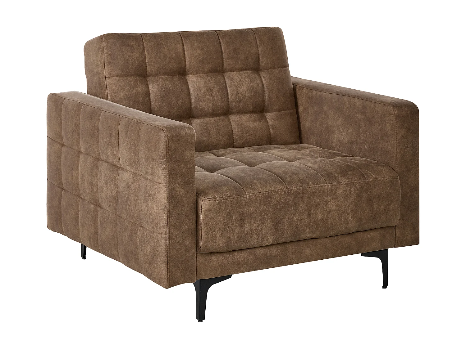 Fauteuil ABERDEEN Cuir PU Marron