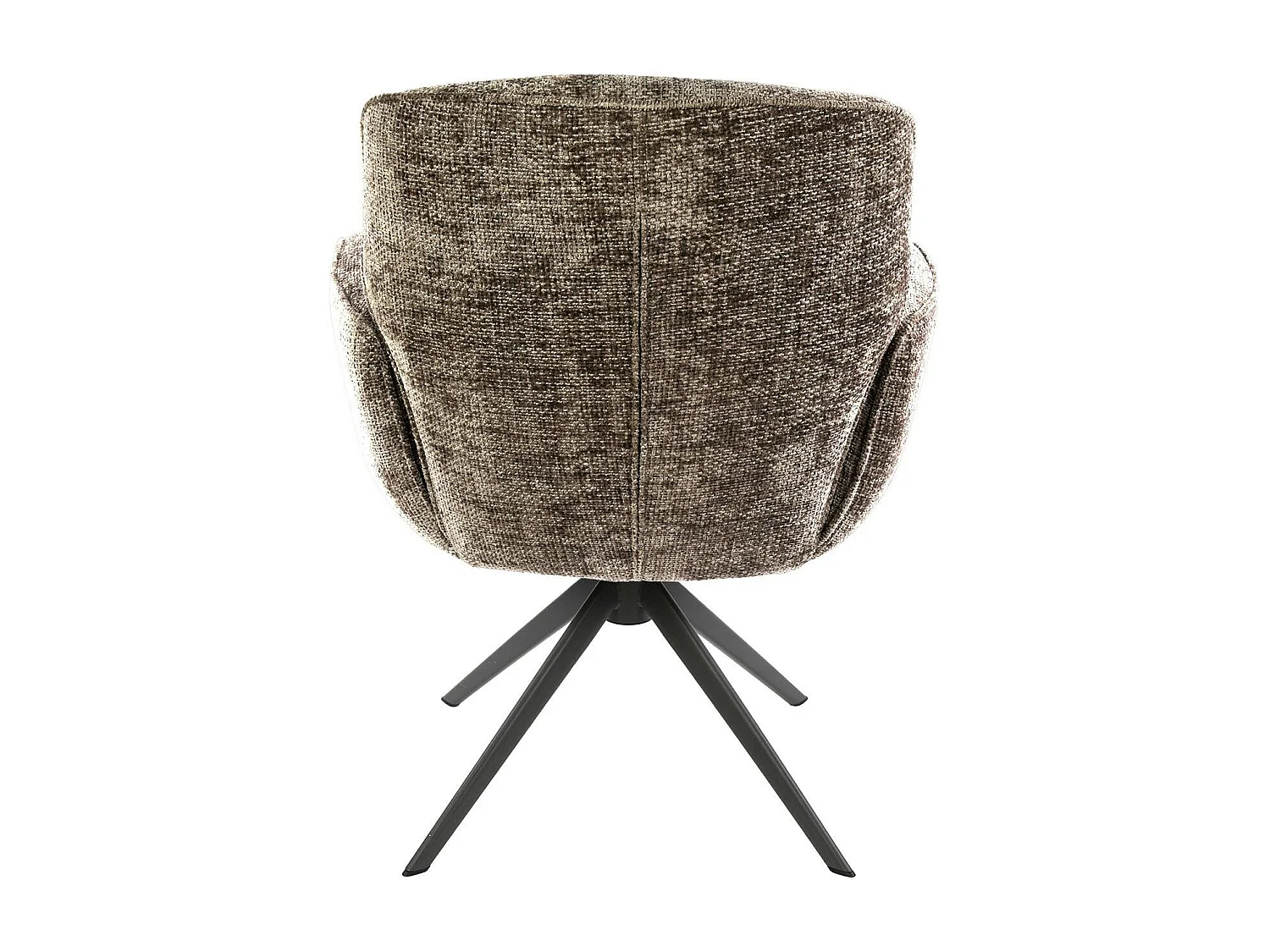 Fauteuil pivotant beige chaud à dossier souple (lot de 2) ASCOLI