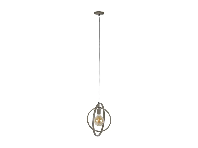 Suspension métal beige 1 anneau pivotant TRIBECA