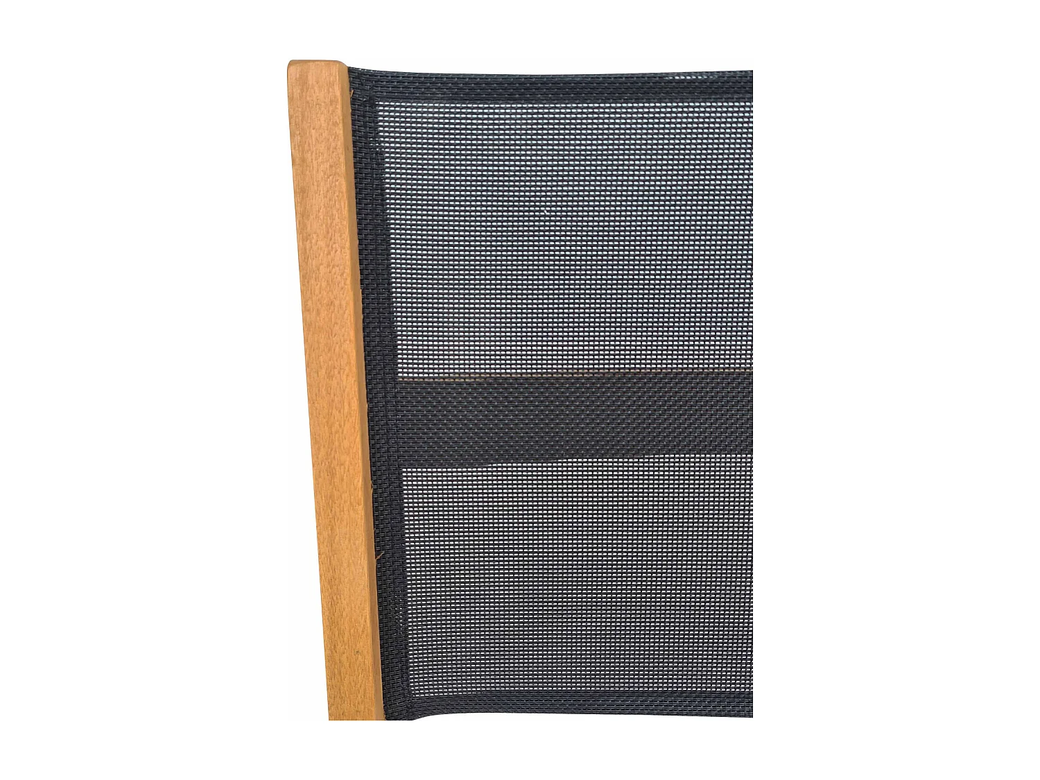 Silla de jardín plegable de madera de eucalipto, set de 2 negro