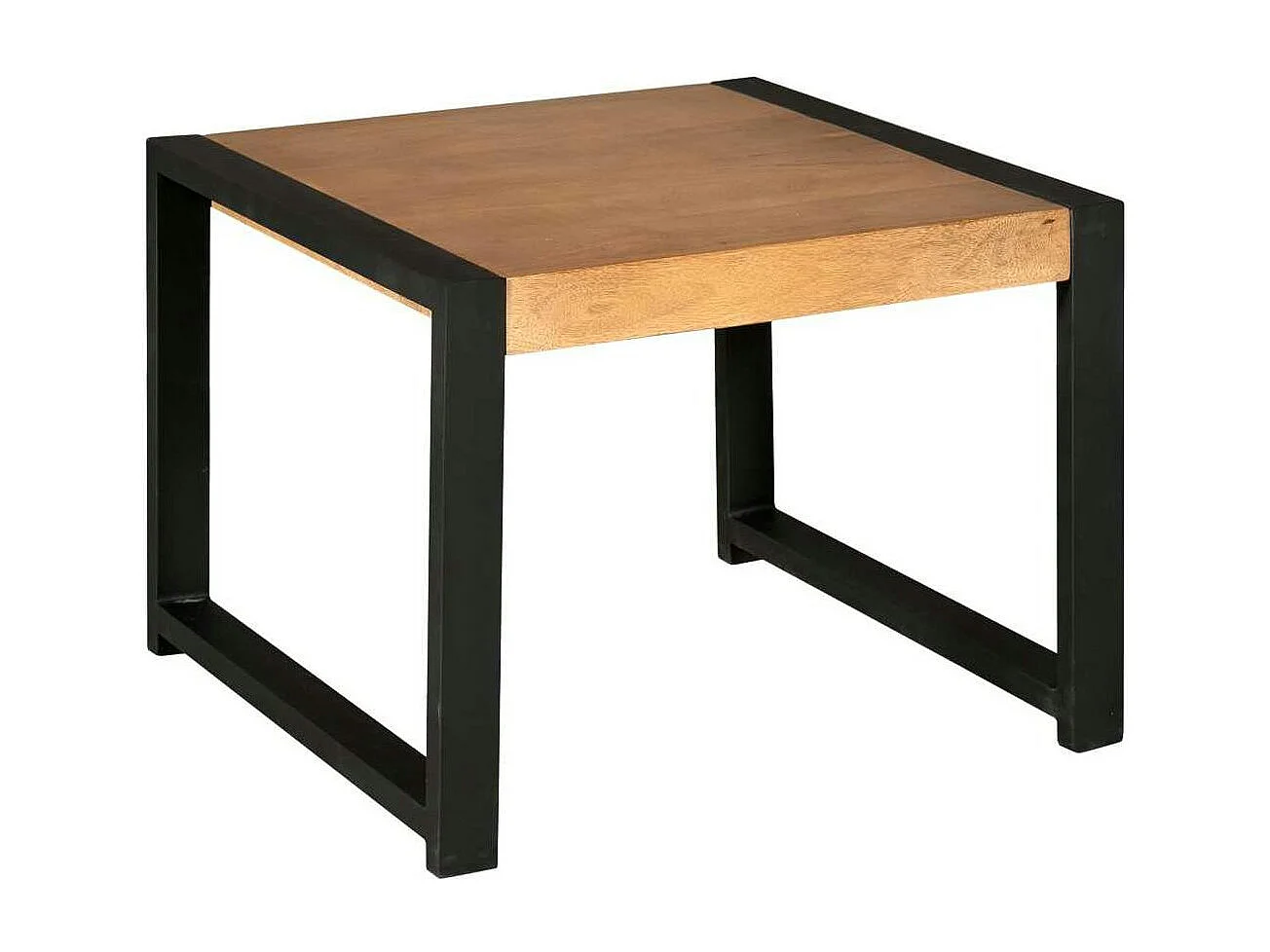 Bout de canapé bois métal MILORA