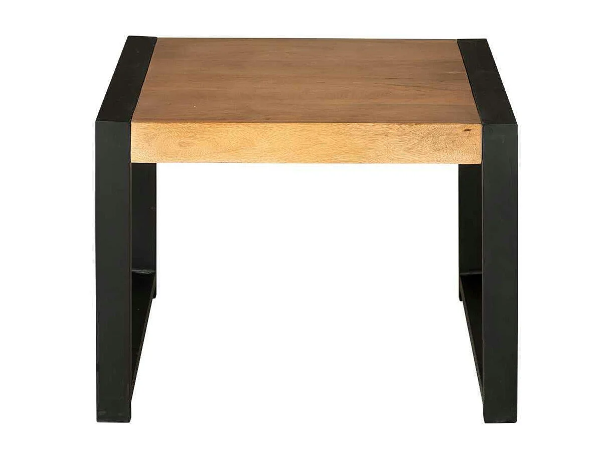 Bout de canapé bois métal MILORA