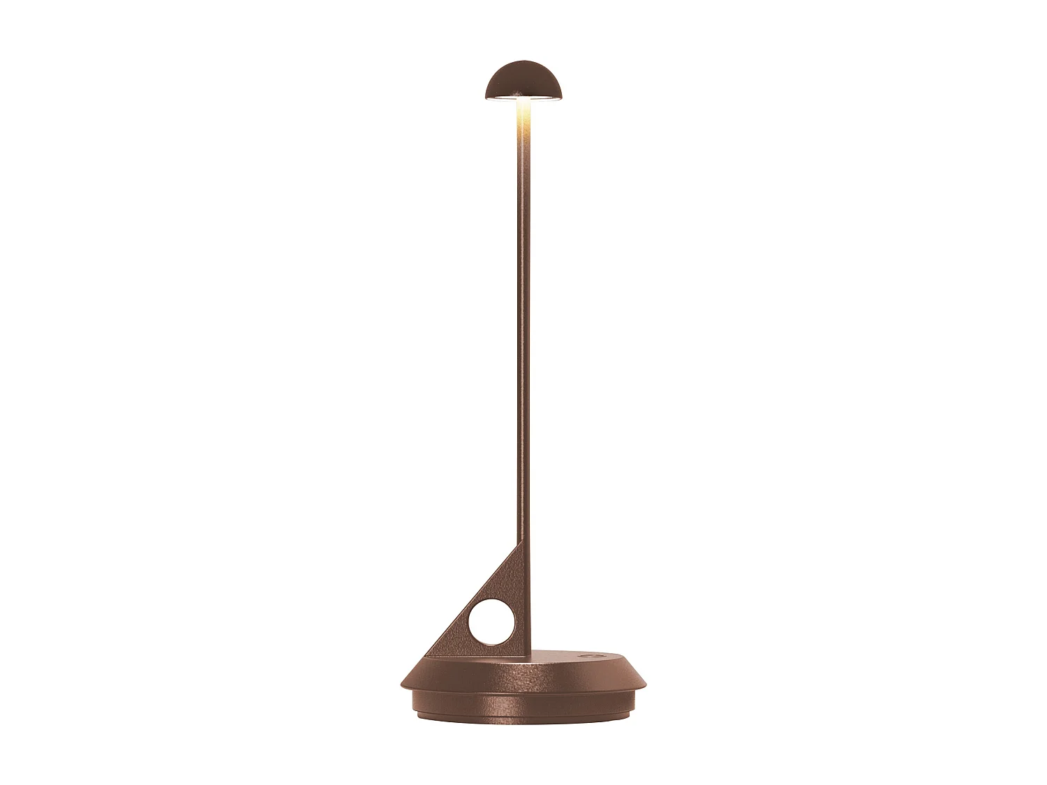 Lampe de table sans fil aluminium LUME Rouille H29cm