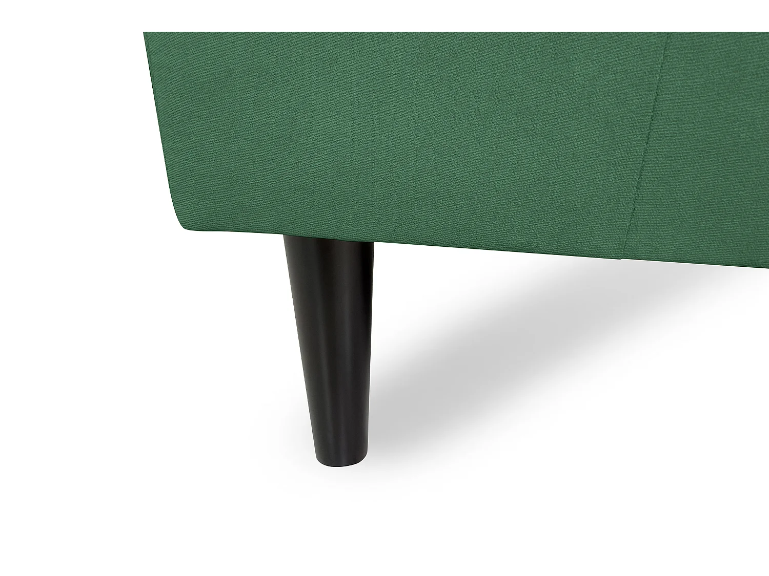 Divano angolare 3 posti con chaise longue destra tessuto verde abete – Washington