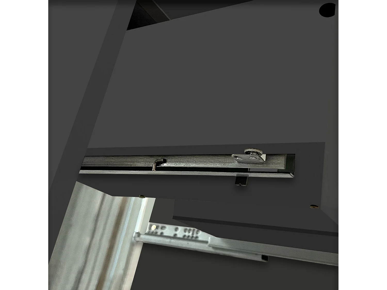 Mueble de baño moderno suspendido con 3 cajones y lavabo,79 x 46 x 85 cm, sistema de cierre amortiguado, color antracita.