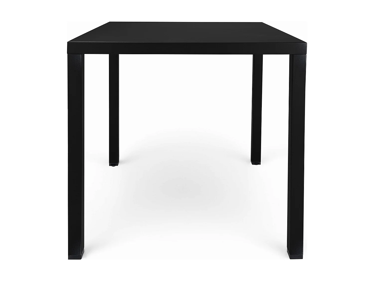 Tavolo da esterno 70×70 cm tavolo da giardino nero – Alan