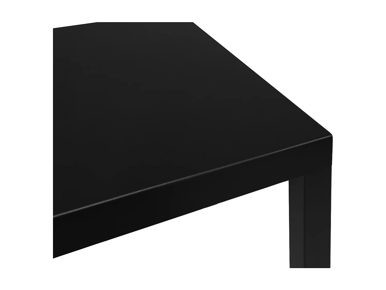 Tavolo da esterno 70×70 cm tavolo da giardino nero – Alan