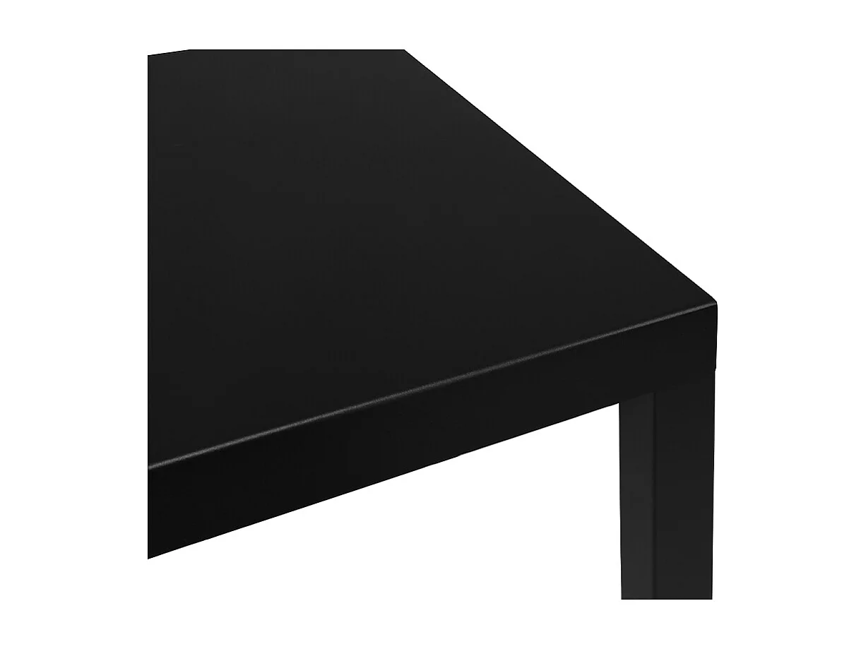 Tavolo da esterno 70×70 cm tavolo da giardino nero – Alan