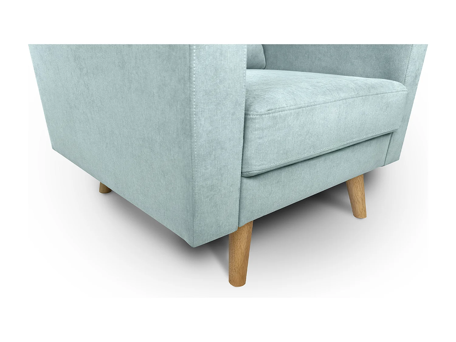 Poltrona moderna con piedi in legno – Chloe