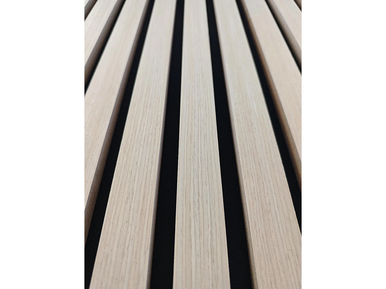 Set di 2 pannelli acustici in legno MDF,L240xL60cm SP21mm, Pannelli fonoassorbenti scansionati in 3D con finitura effetto legno rovere