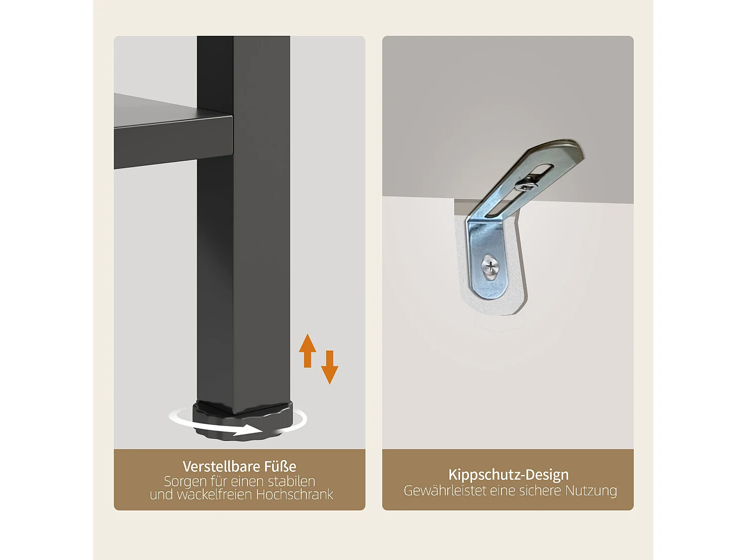 Étagère de cuisson/meuble de cuisine - 115 x 40 x 180 cm - avec prise + Leds + 4 portes - étagère de bar - MDF - noir
