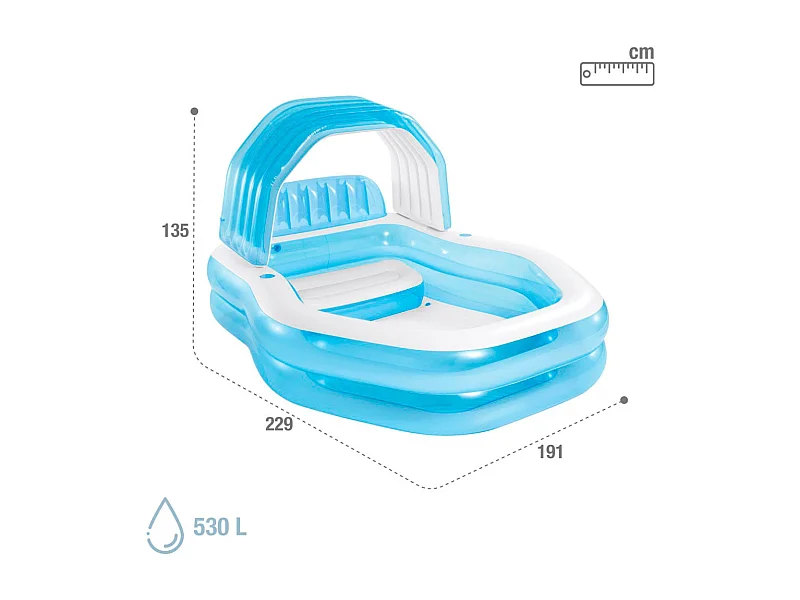 Piscine Gonflable Enfant "Arcade" 229cm Bleu