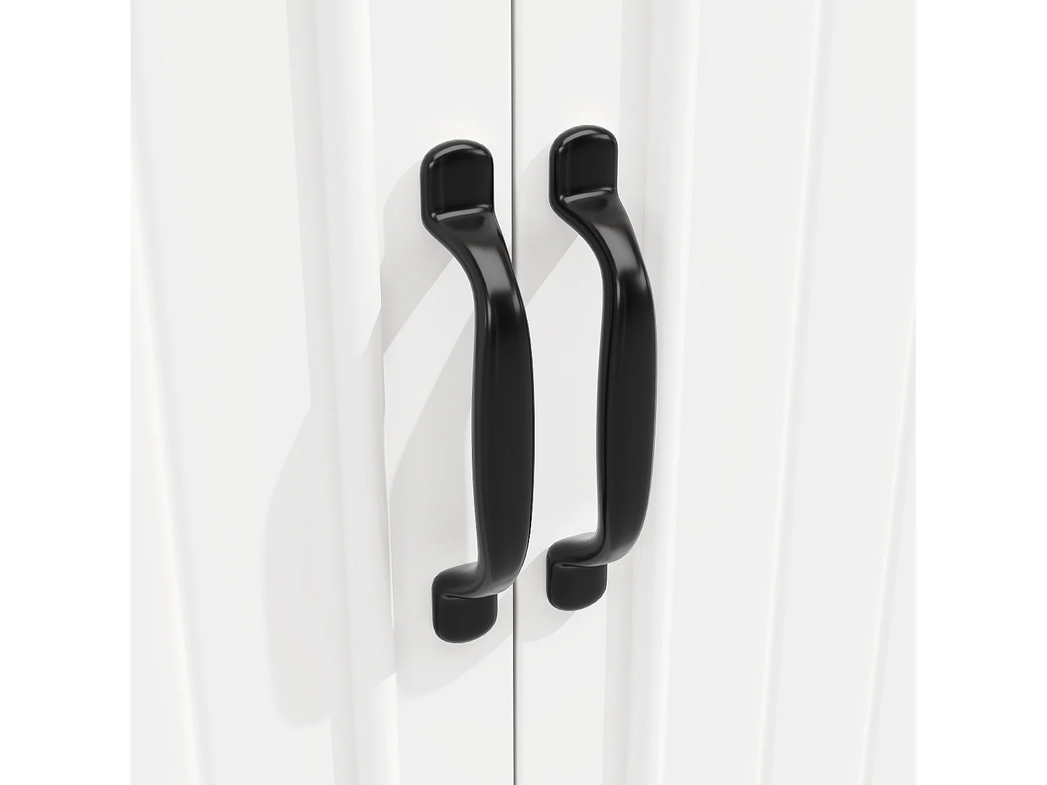 Ilot central de cuisine mobile - Plateau extensible - 120x75x91cm - 2 portes et 6 tiroirs - avec porte-serviettes - Blanc