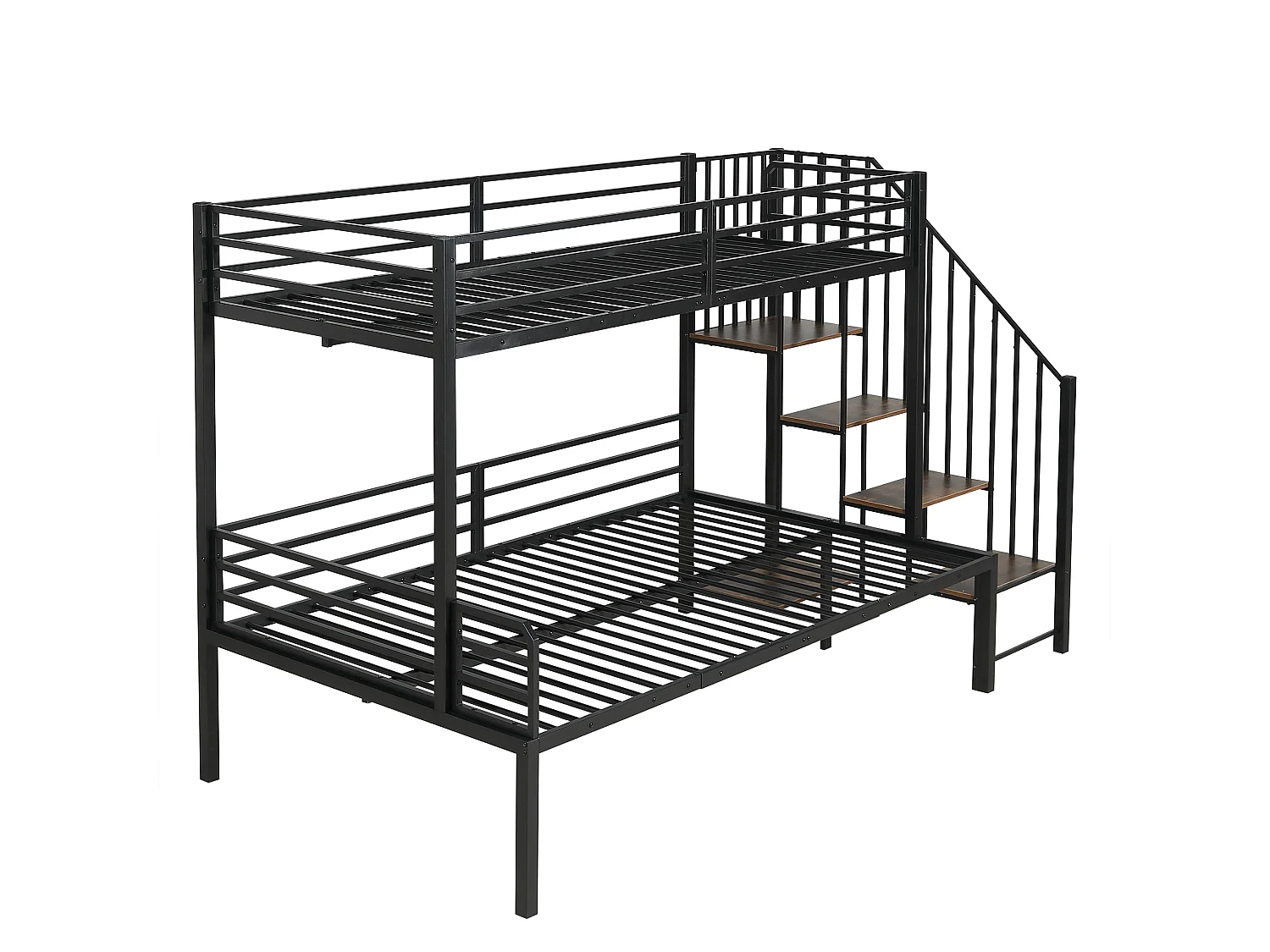 Beliche infantil 90x200cm e 120x200cm - Metal + Madeira MDF - Preto