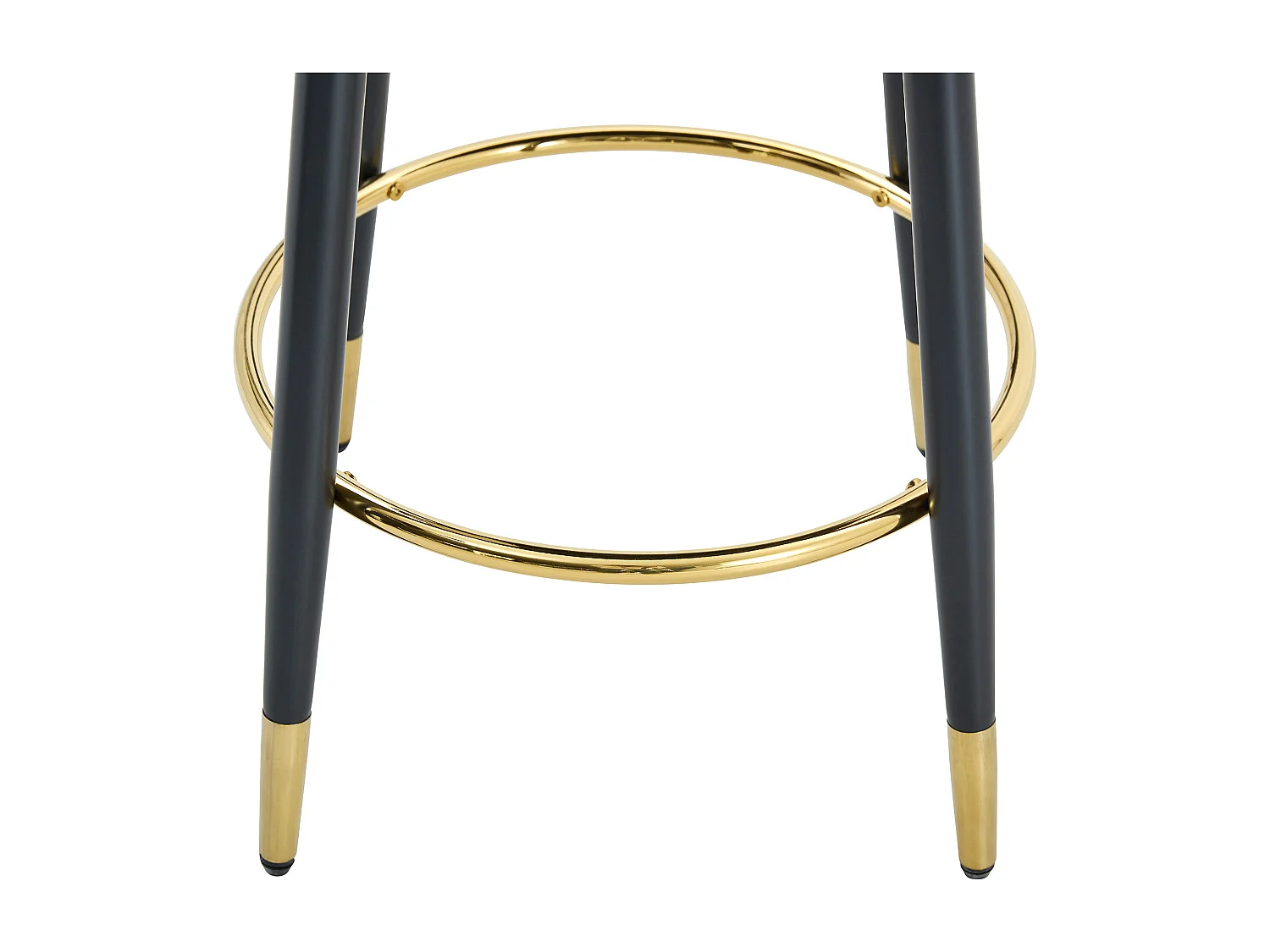 Set di 2 sgabelli da bar girevoli in similpelle PU - Cuscini di seduta grigio chiaro e marrone