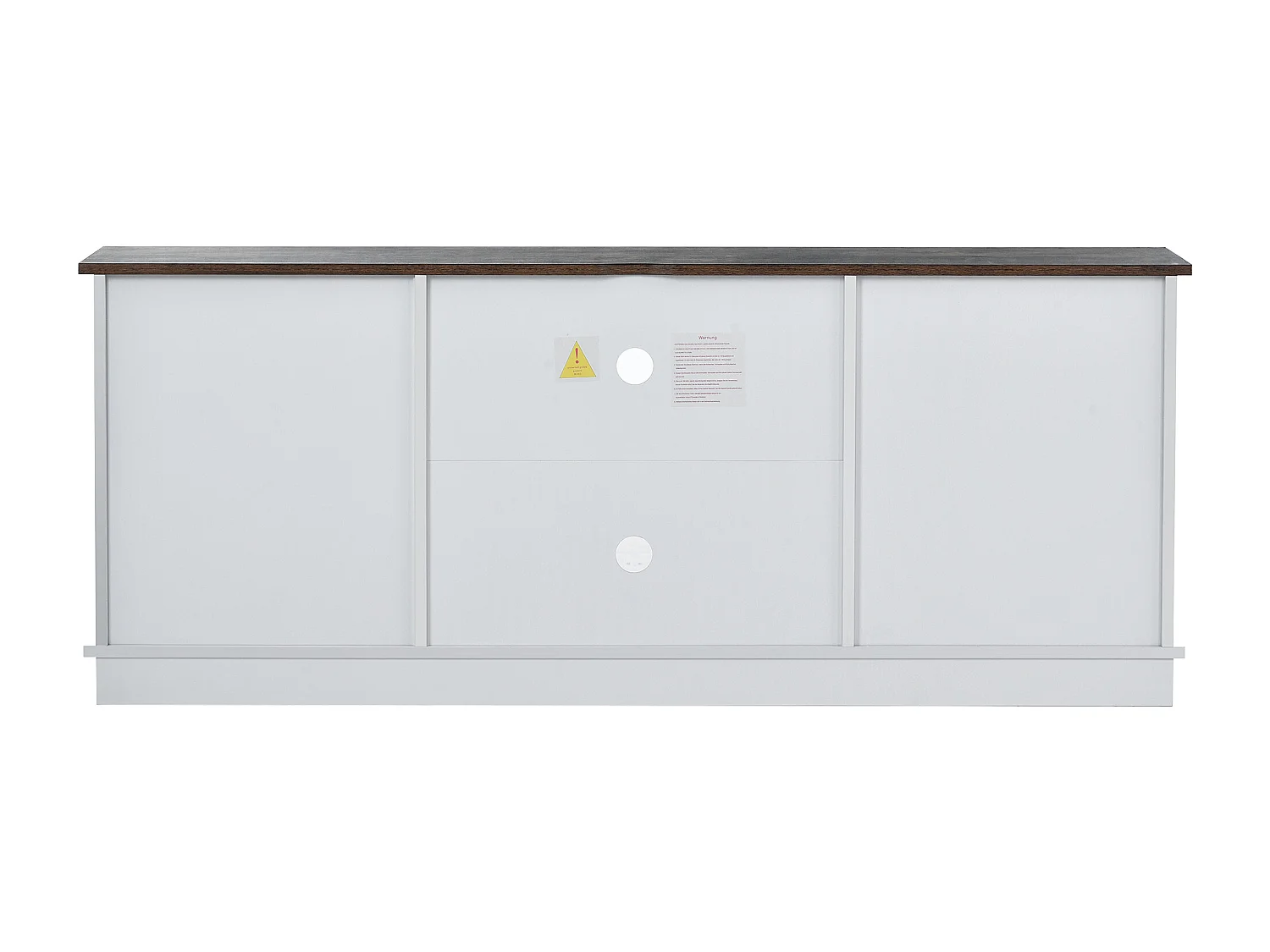 Mobile porta TV con 2 ante scorrevoli - Ripiani regolabili 150 x 40 x 60 cm - Bianco