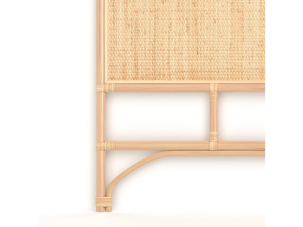 Cabecero de 140cm en ratán natural - Grace