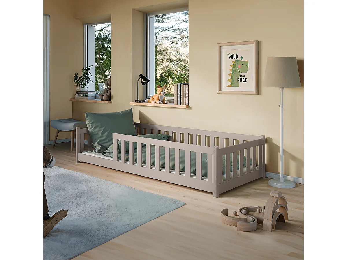 Vloerbed 90x200 inclusief lattenbodem Maya Kasjmier