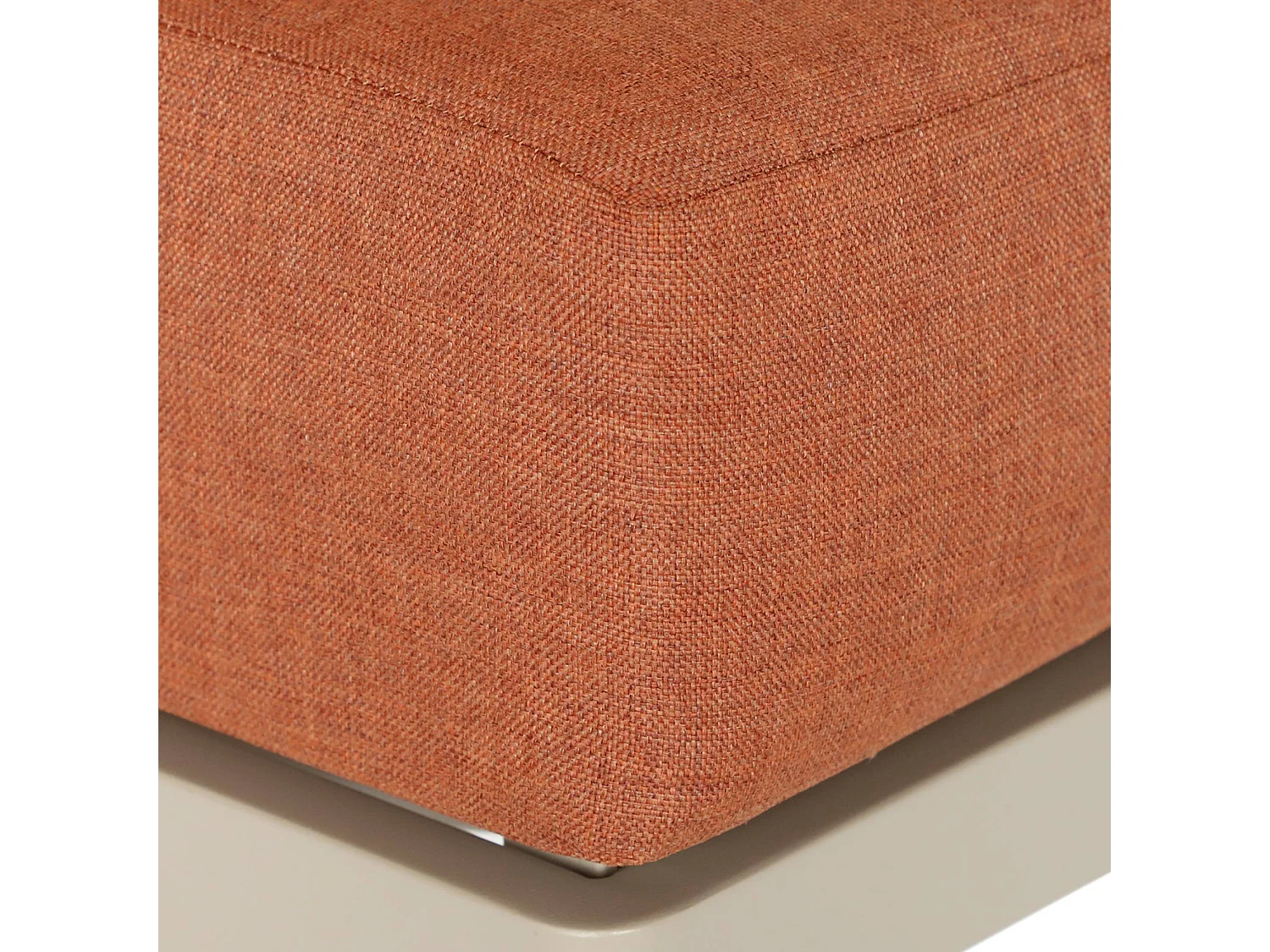 Conjunto de muebles de jardín modular de aluminio, 4 plazas terracotta