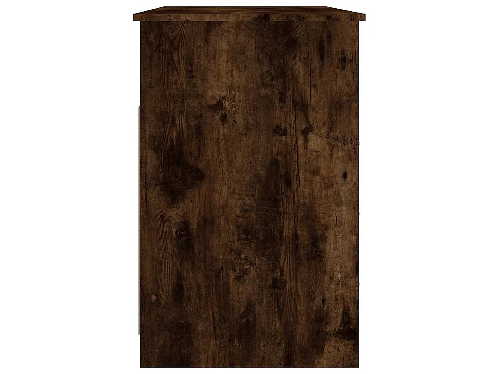 Bureau avec tiroirs Chêne fumé 102x50x76 cm Bois d'ingénierie