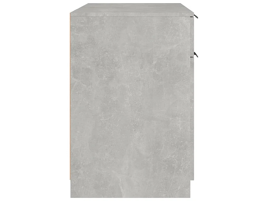 Bureau Gris béton 100x50x75 cm Bois d'ingénierie