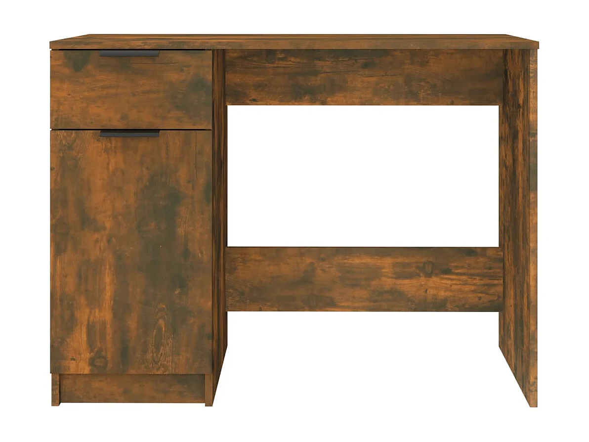 Bureau Chêne fumé 100x50x75 cm Bois d'ingénierie