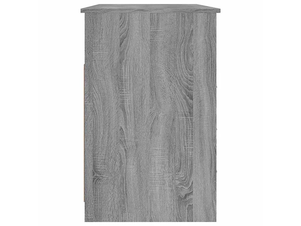 Bureau avec tiroirs Sonoma gris 102x50x76 cm Bois d'ingénierie