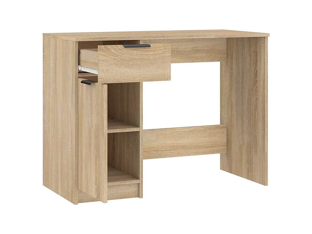 Bureau Chêne sonoma 100x50x75 cm Bois d'ingénierie