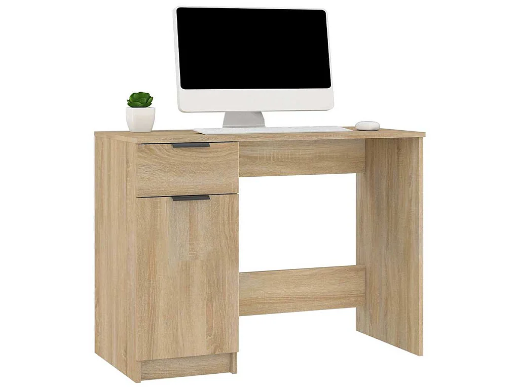 Bureau Chêne sonoma 100x50x75 cm Bois d'ingénierie