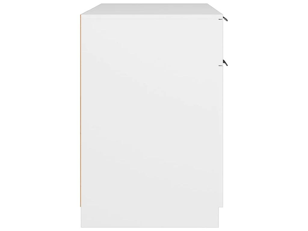 Bureau Blanc 100x50x75 cm Bois d'ingénierie