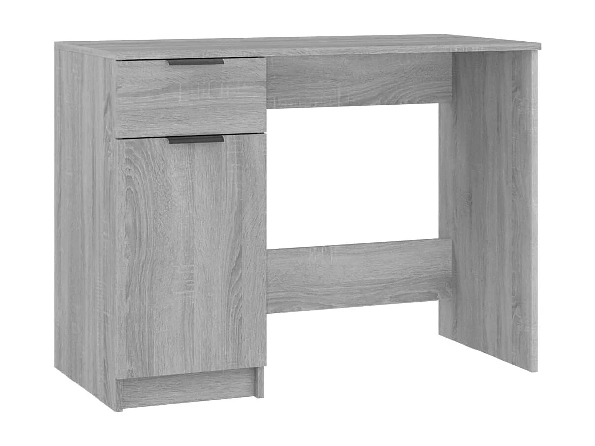 Bureau Sonoma gris 100x50x75 cm Bois d'ingénierie