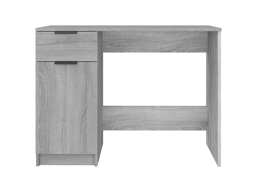 Bureau Sonoma gris 100x50x75 cm Bois d'ingénierie