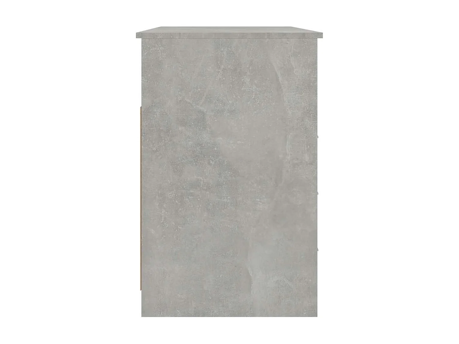 Bureau met lades 102x50x76 cm bewerkt hout betongrijs