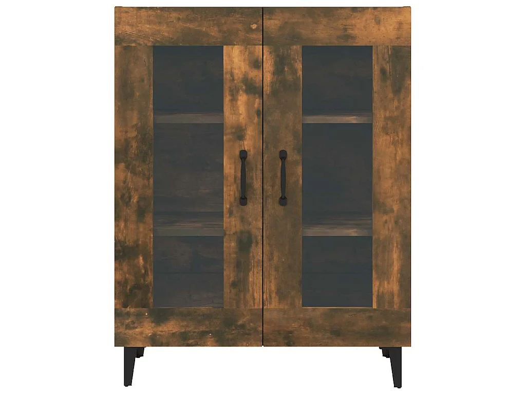 Dressoir 69,5x34x90 cm bewerkt hout gerookt eikenkleurig