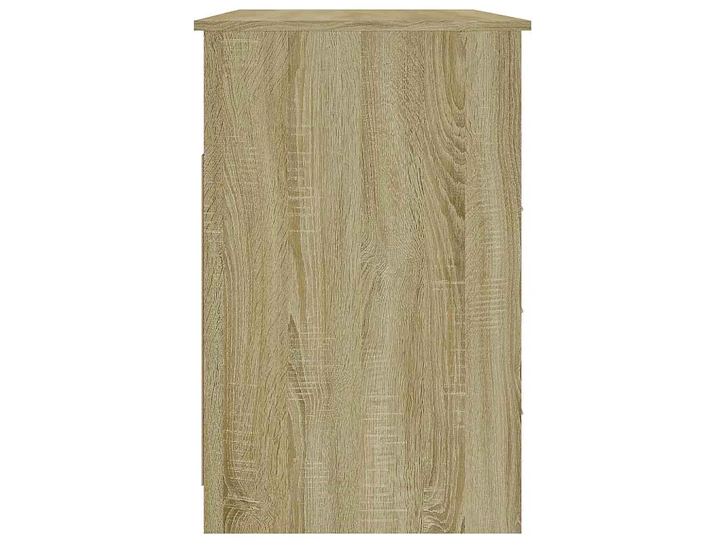 Bureau met lades 102x50x76 cm bewerkt hout sonoma eikenkleurig