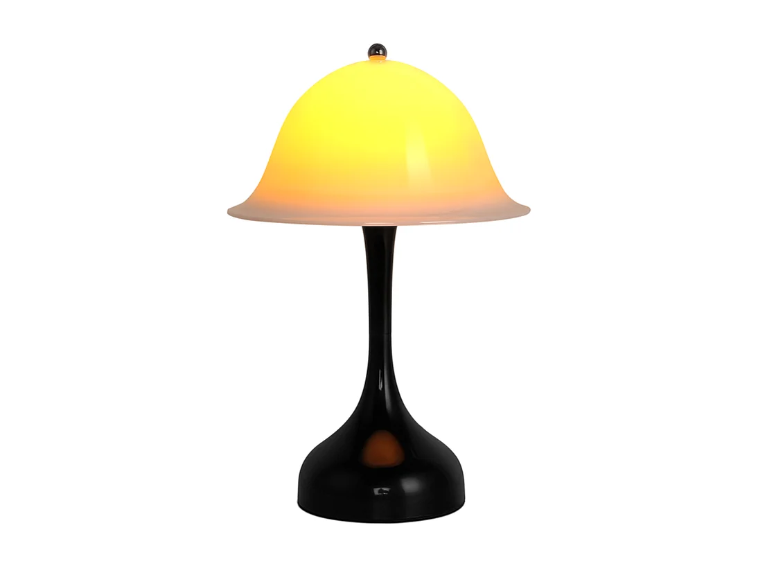 Nettlife Lampe de Table Sans Fil - Lampe Chevet LED Noire Tactile Dimmable, Rechargeable USB, Moderne pour Salon Chambre