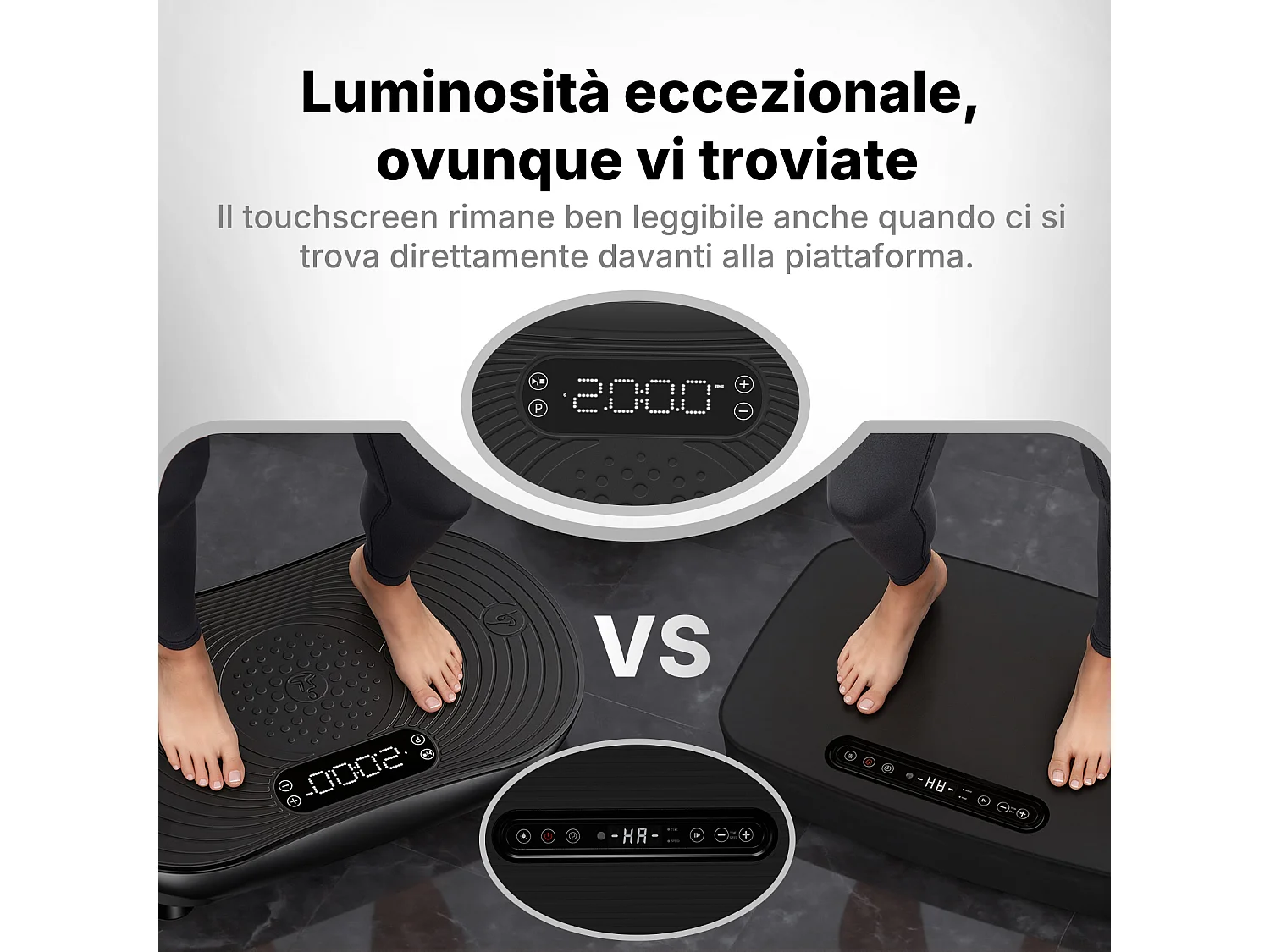 Plataforma vibratoria MERACH, 99 niveles, Bluetooth, control remoto, LED con pantalla táctil, altavoz integrado, modo dual, Baixo Ruído, Máx 158kg