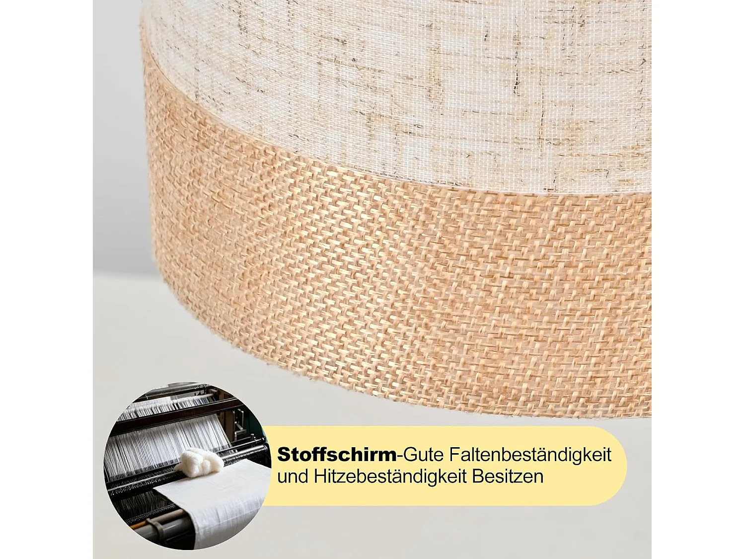 Nettlife Lampe de Table Vintage Salon - Lampe de Chevet Noire en Tissu E14 avec Câble, Lampe de Bureau Rustique Rétro pour Chambre à Coucher (Sans Ampoule)