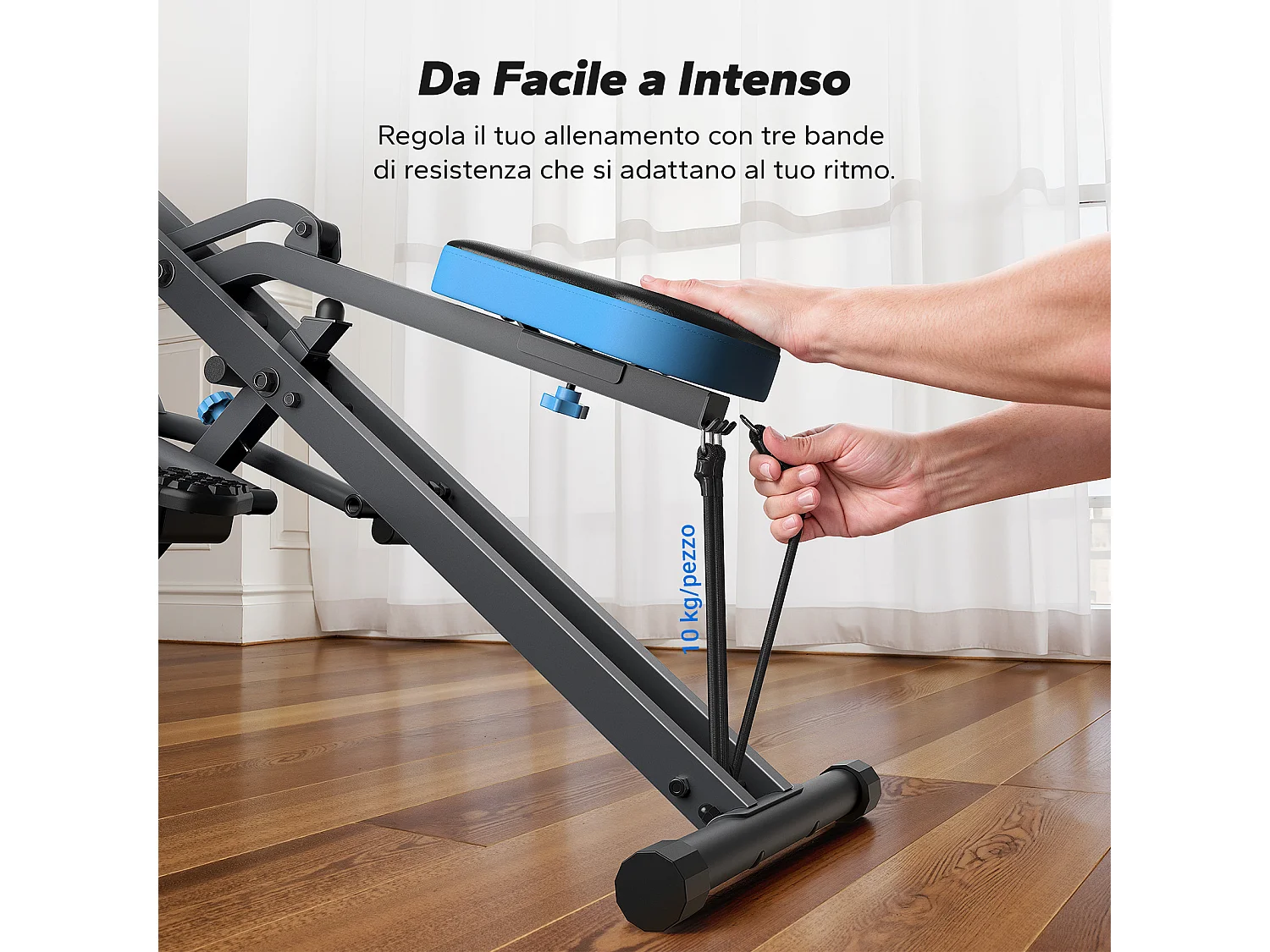 Machine à Squat et Rameur MERACH, Résistance Réglable, Pliable, 160 kg, Écran LCD, Support de Téléphone, Pour Abdos/Jambes/Dos, Gris