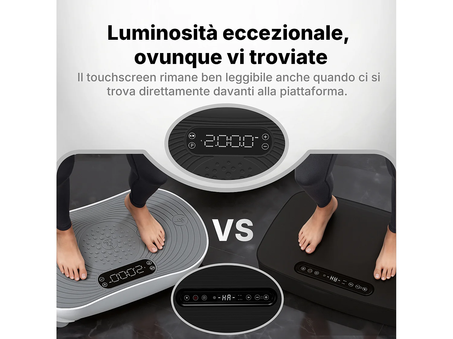 Plateforme Vibrante MERACH, 99 Niveaux, Bluetooth, Télécommande, LED, Perte de Poids, Tonification Musculaire, Exercice Complet, Double Mode, 158KG