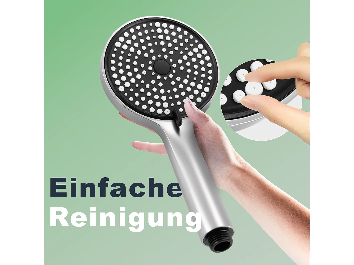 Nettlife Mitigeur de baignoire  avec douchette, robinet mural en acier inoxydable, monocommande, installation apparente pour salle de bain