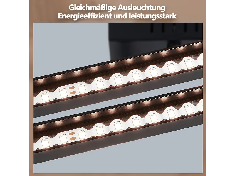 Nettlife LED-Deckenleuchte für Küche – 20 W, Schwarz, 4000 K, Neutralweiß, modernes Schwenkdesign, Eckbeleuchtung für Flur, Schlafzimmer