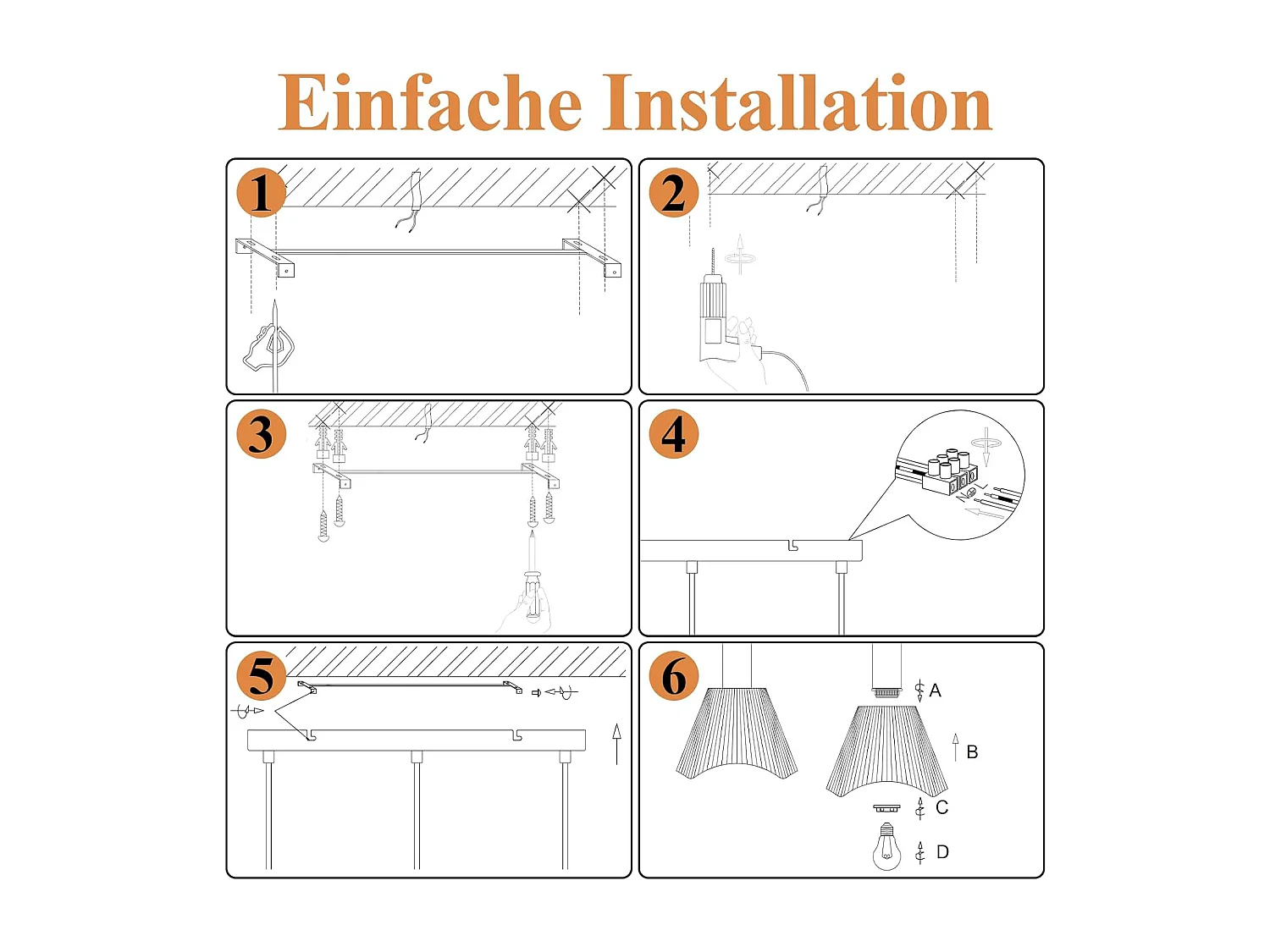 Nettlife Boho-Rattan-Pendelleuchte mit 3 Leuchten - Vintage-Kronleuchter aus geflochtenem Hanfseil E27 - Küchen-/Esszimmerbeleuchtung (Leuchtmittel nicht enthalten)
