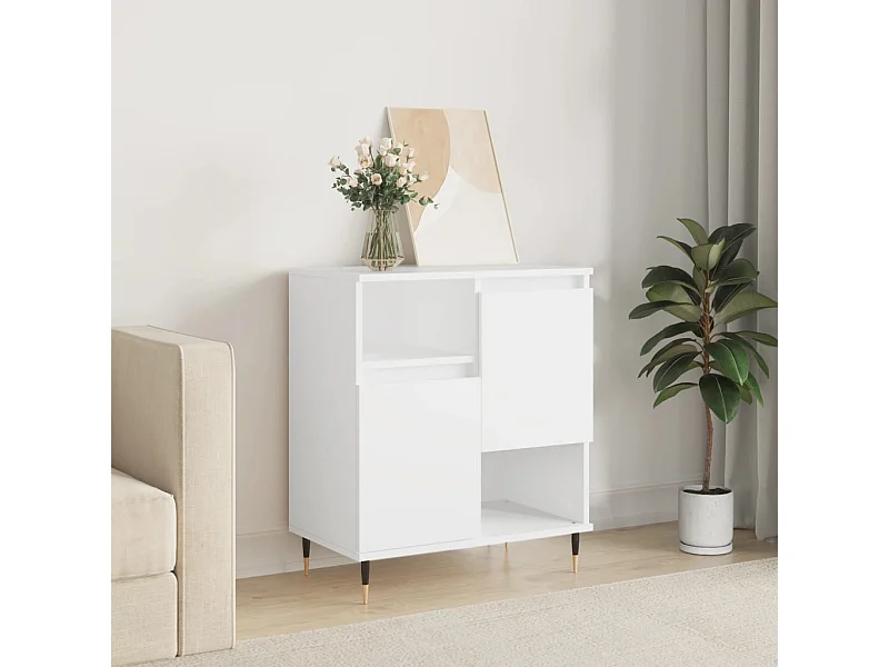 Buffet Blanc 60x35x70 cm Bois d'ingénierie