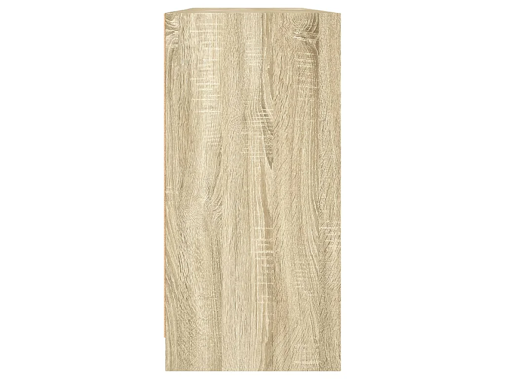Bücherschrank mit Türen Sonoma-Eiche 204x37x75 cm Holzwerkstoff