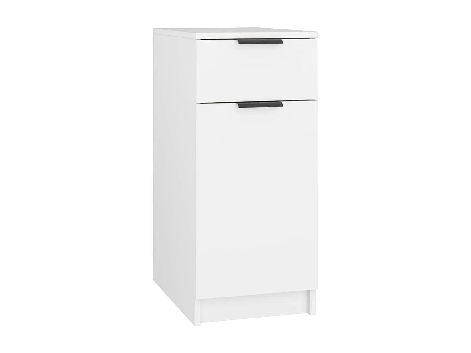 Armadietto da Scrivania Bianco 33,5x50x75 cm Legno Multistrato