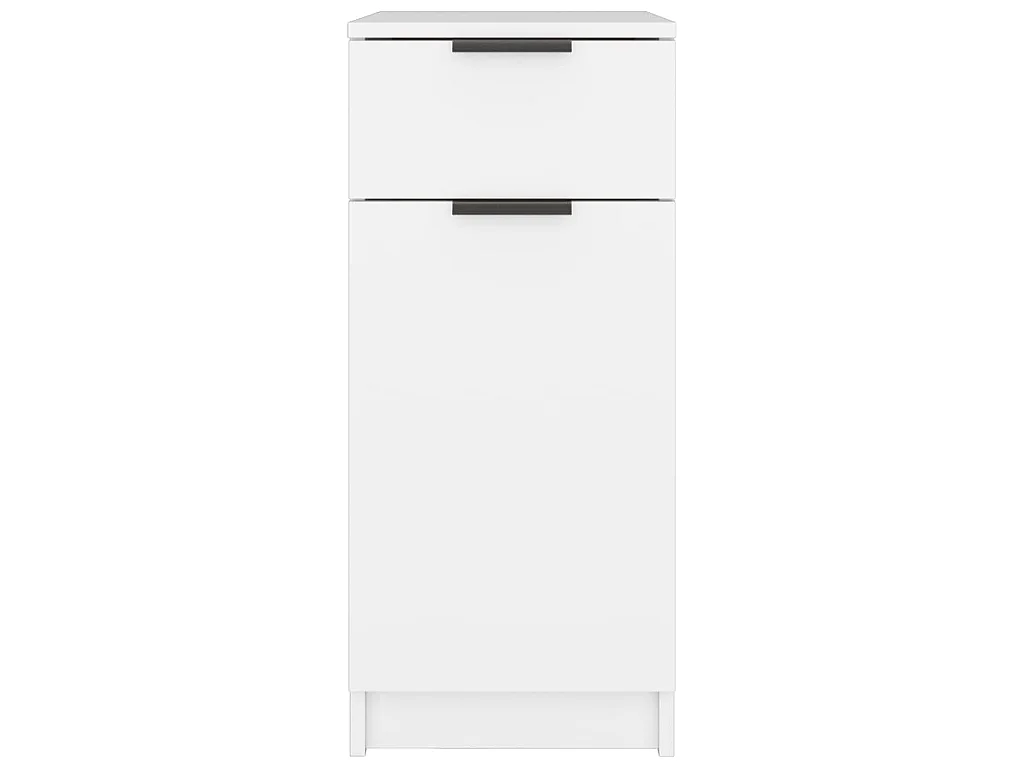 Armadietto da Scrivania Bianco 33,5x50x75 cm Legno Multistrato